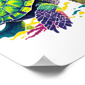 ZEESCHILDPAD OP EEN ZOMERDAG POSTER (Hoek)