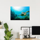 Zeeschildpad Poster (Thuiskantoor)