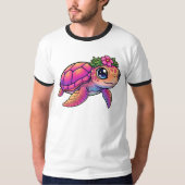 Zeeschildpad Ringer T-shirt (Voorkant)