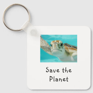 Zeeschildpad Save The Planet Sleutelhanger