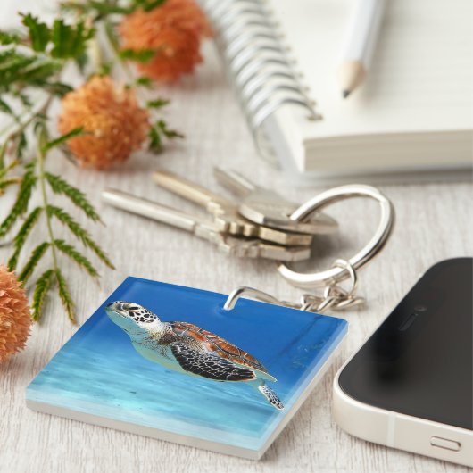 Zeeschildpad Sleutelhanger (Voorkant Rechts)