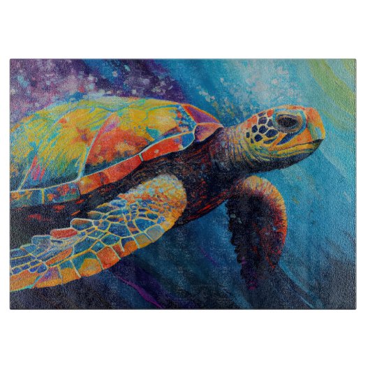 Zeeschildpad Snijplank (Voorkant)