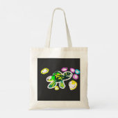 Zeeschildpad speelt tote bag (Achterkant)