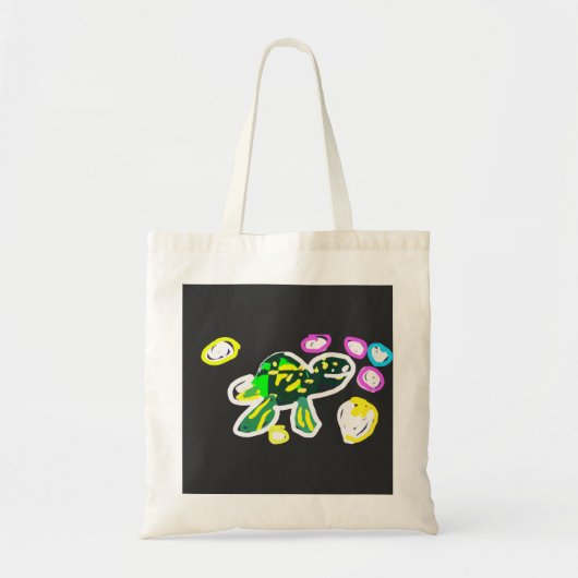Zeeschildpad speelt tote bag (Voorkant)