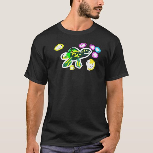 Zeeschildpad spelen t-shirt (Voorkant)