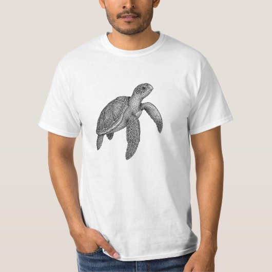 Zeeschildpad T-shirt (Voorkant)