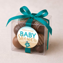 Zeeschildpad Thema Baby Shower Sticker