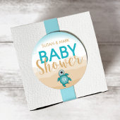 Zeeschildpad Thema Baby Shower Sticker