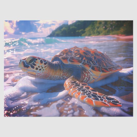 Zeeschildpad Tissue/Decoupagepapier Tissuepapier (Voorkant)