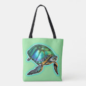 Zeeschildpad tote bag (Achterkant)