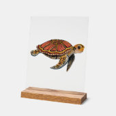Zeeschildpad Totem Dier Acryl Bord (Hoek)