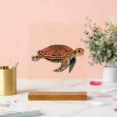 Zeeschildpad Totem Dier Acryl Bord (Huwelijk)