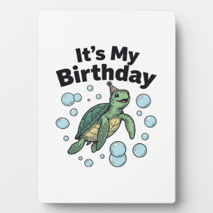Zeeschildpad Verjaardag Shirt Ontwerp_1 Fotoplaat