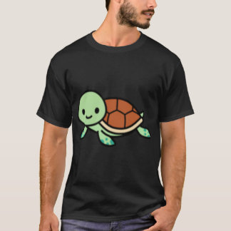 Zeeschildpad vrienden retro meisje t-shirt