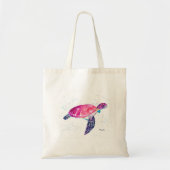 Zeeschildpad waterverf oceaan Hawaiaans tropisch Tote Bag (Voorkant)