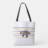 Zeeschildpad zomer tote bag (Achterkant)