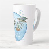 Zeeschildpadden BFFs - Persoonlijke Cadeaus voor B Latte Mok (Rechterhoek)