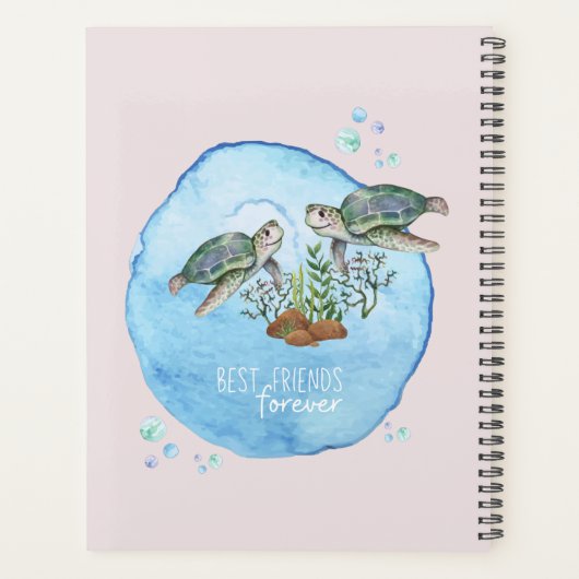 Zeeschildpadden BFFs - Persoonlijke Cadeaus voor B Planner (Achterkant)