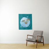 Zeeschildpadden BFFs - Persoonlijke Cadeaus voor B Wandkleed (In situ)