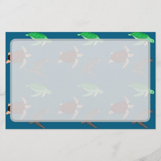 Zeeschildpadden Briefpapier (Voorkant)