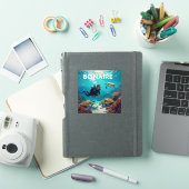 Zeeschildpadden en duiker in Bonaire Sticker (iPad Cover)