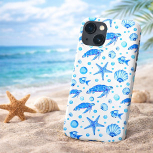 Zeeschildpadden en Schelpen - Door de Oceaan Geïns Case-Mate iPhone Case