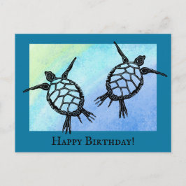 Zeeschildpadden Gefeliciteerd Briefkaart
