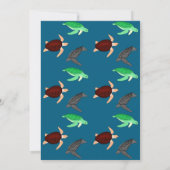 Zeeschildpadden Gefeliciteerd Kaart (Achterkant)