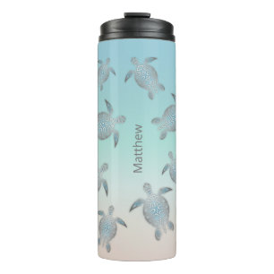 Zeeschildpadden   Kustmonogram Thermosbeker