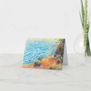 Zeeschildpadden op het strand kaart