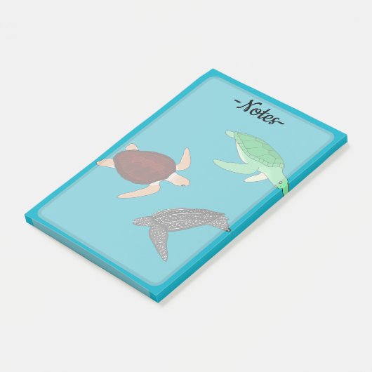 Zeeschildpadden Post-it® Notes (Schuin)