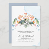 Zeeschildpadden Trouwen met Bruid en Bruidegom (Voorkant / Achterkant)