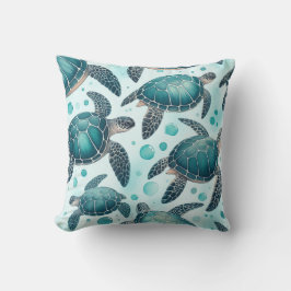Zeeschildpadleven Kussen