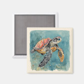 Zeeschildpadmagneet Magneet (Voorkant / Achterkant)