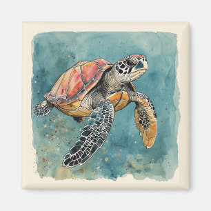 Zeeschildpadmagneet Magneet