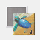 Zeeschildpadmagneet Magneet (Voorkant / Achterkant)