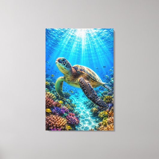 Zeeschildpadparadijs Canvasprint Canvas Afdruk (Voorkant)
