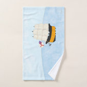 Zeeschip op het Zee Bad Handdoek (Handdoek)