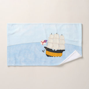Zeeschip op het Zee Bad Handdoek