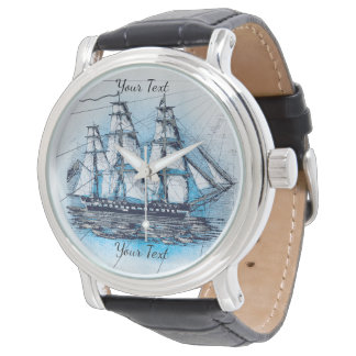 zeeschipkaart horloge