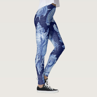 zeeschols blauw leggings