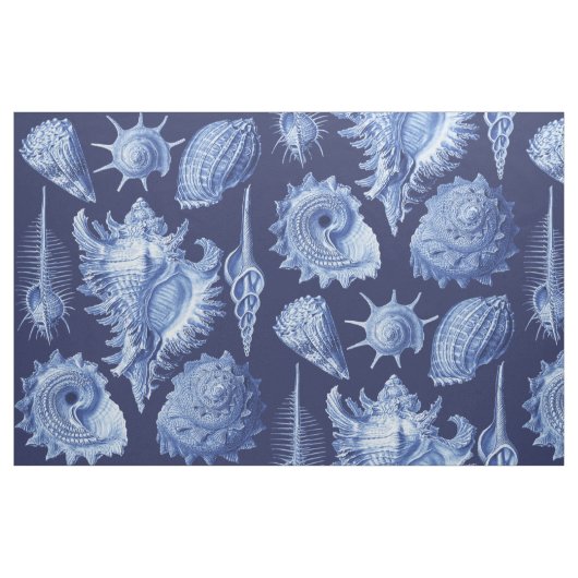 zeeschols blauw stof (Fat Quarter)