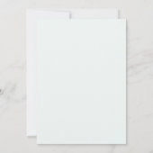 Zeeschuim Blad Sage Bruiloft Kaart (Achterkant)