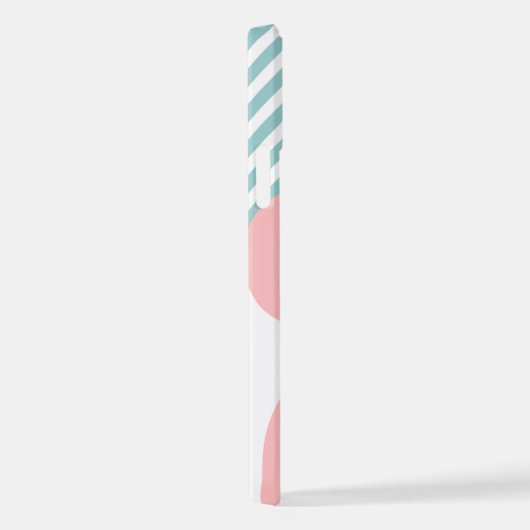 Zeeschuim Blush Roze Mideeuwse Cirkels Art Patroon iPhone Hoesje (Rechterkant)