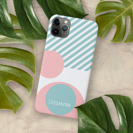 Zeeschuim Blush Roze Mideeuwse Cirkels Art Patroon iPhone 12 Hoesje