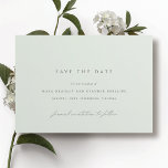 Zeeschuim | Eenvoudige Elegante Lichtgroene Bruilo Save The Date<br><div class="desc">Minimalistische pastelgroen bewaart de datumkaarten. "Formele uitnodiging om te volgen" is geschreven in kalligrafie script.</div>