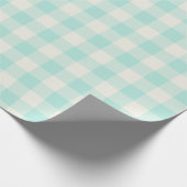 Zeeschuim Gingham - Inpakpapier (Hoek)