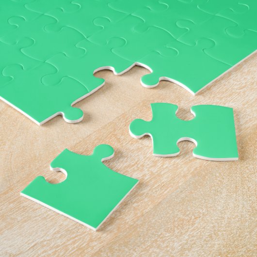 Zeeschuim Groen Kleur Legpuzzel (Zijkant)