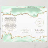 Zeeschuim groene agaat brochure (Voorkant / Achterkant)