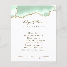 Zeeschuim groene agaat flyer